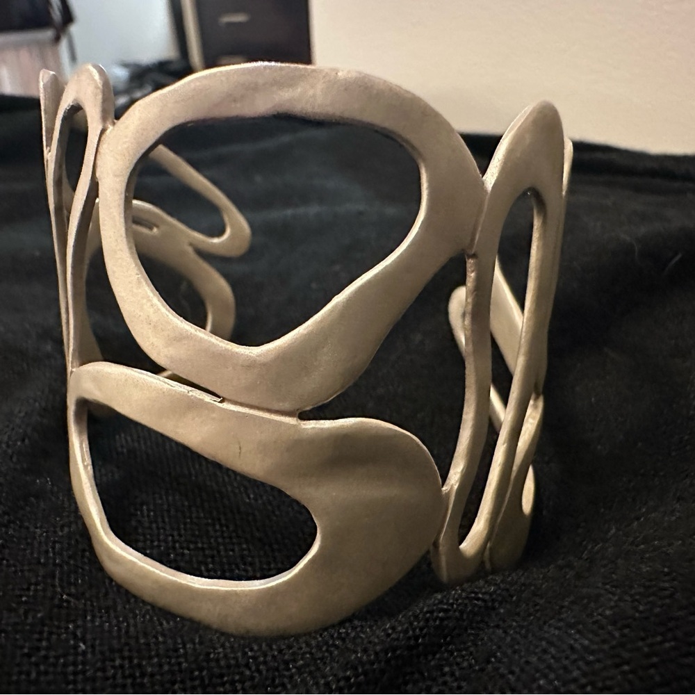 Saundra Messinger sterling silver cuff bracelet